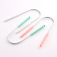 thumbnail image 4 of Mightlink 3Pcs/Set U-Shaped Tongue Cleaner Anti-Slip Handle Stainless Steel Tongue Scraper Oral Brush Cleaning Tool for Adult, 4 of 8