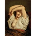 thumbnail image 2 of Paolo Gaidano 14x18 Black Ornate Wood Framed Double Matted Museum Art Print Titled - A Seductive Woman, 2 of 5