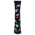 thumbnail image 2 of MeMoi Women's Santa Hats Holiday Crew Socks - Womens - Female, 9-11, Black, 2 of 3