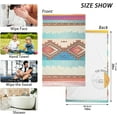 thumbnail image 3 of Dreamtimes 16x28 Inch Face Hand Towel Set Colorful Boho Cotton Washcloths, Quick-Dry Highly Absorbent Bath Towels 2 Pcs for Bathroom Ktichen Travel SPA Gym, 3 of 7