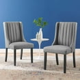 thumbnail image 2 of Modway Renew Parsons Performance Velvet Dining Side Chairs - Set of 2 in Navy, 2 of 9