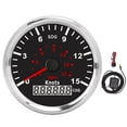 thumbnail image 2 of Medidor de Velocidad ANGGREK Velocímetro de 15 Nudos acero inoxidable con Luz de Fondo Roja para Automóviles de 12/24 V, 2 of 7