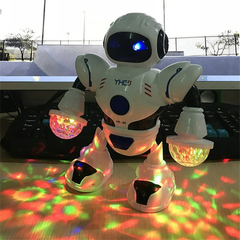 Fridja Children's Educational Electric Robot Dancing Robot Toy Music Early  Education Walking Robot Christmas Gift