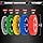 Ritkeep 2" Olympic Low Bounce Rubber Bumper Weight Plates for Home Gym
