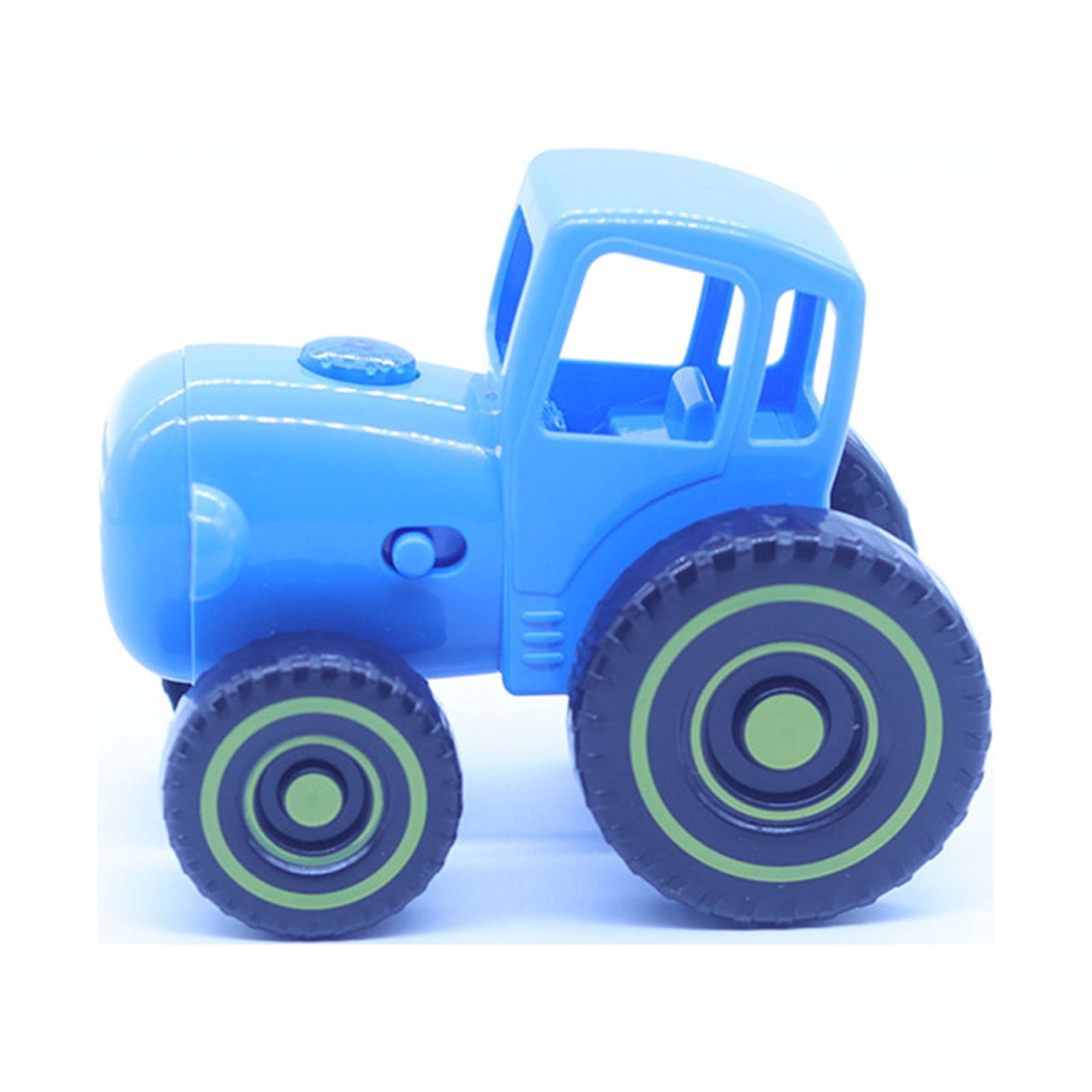 Tracteur Miniature En Bois Bleu BigJigs | Avec Fermier Et Pneus En Caoutchouc | Jouet éducatif Pour Enfant Dès 12 Mois