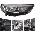 thumbnail image 3 of FETCOI For 2018-2020 Buick Regal Sportback/TourX Halogen Headlight Headlamp Assembly Replacement Left Driver Side Chrome Housing Clear Lens, 3 of 14