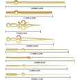 thumbnail image 2 of HAHDAXIA 2 Pack Silent Quartz Clock Movement, 6 Pairs Long Axis and Short Axis Clock Mechanism with Manual Battery Power, Wall Clock Mechanism Parts Motor Replacement DIY Repair Parts (Gold), 2 of 7