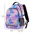 thumbnail image 2 of FORMRS Kids School Backpack Elementary Student Unisex Travel Bookbag with Reflective Stripes, Pastel Pink Marble Pattern, 2 of 7