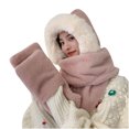 thumbnail image 1 of Mujeres moda Casua sombrero guantes bufanda un cálido y grueso traje de tres piezas de felpa protección contra el frío Fridja  nalpqowj25264, 1 of 3