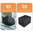 thumbnail image 3 of HomeLife Window Air Conditioner Cover Black Air Conditioner Hood Waterproof Dust-Proof with 3 Layers Insulation Hood for Air Conditioner Case Outdoor, 3 of 10
