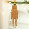 thumbnail image 5 of Shoreew Flocking Nutcracker Hanging Ornament Decorative Nutcrackers Statue Christmas Soldier Charm Holiday Tree Decoration Pendant, 5 of 7
