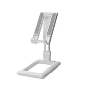 ZLight Universal Mobile Phone Holder Stand Desktop Charging Base Double Adjustable White 1Set