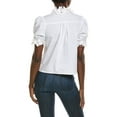 thumbnail image 2 of Stellah womens  3D Floral Trim Blouse, s, White, 2 of 3