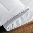 thumbnail image 5 of Lux Decor Collection King Comforter All Season Down Alternative Quilted Comforter with Corner Tabs - Plush Microfiber Fill (King, White), 5 of 8