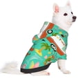 thumbnail image 2 of Fotbe Hello Summer Sudadera con Estampado para Perros Pequeños – Suéter con Capucha para Mascotas, Tela Suave de Forro Polar con Bolsillo-X-Large, 2 of 7