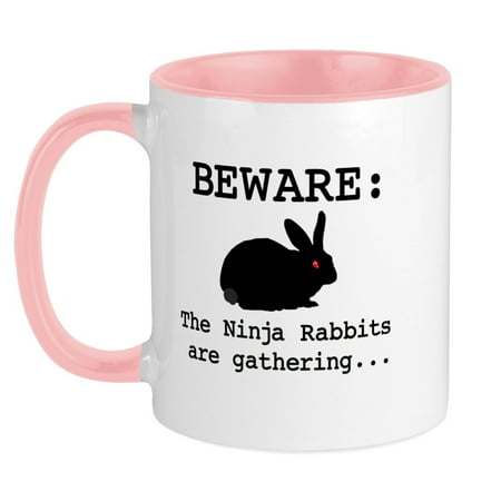 

CafePress - Ninja Rabbits Mug - Ceramic Coffee Tea Novelty Mug Cup 11 oz