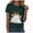 Dark Green, variant on TOWED22 Halloween Cute Ghost Wear Bow T-Shirts for Women Graphic Short Sleeve Tees Cotton Crew Neck T Shirt Casual Tops(Green,M)