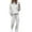 Light Ashy, variant on Women's Fleece Lined Hoodie and Sweatpants Set, Solid Color Two Piece Outfit, Pocketed Pullover with Elastic Waist Pants, Casual Sporty Set, Fall Winter Wear Blackish Green L