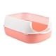 thumbnail image 1 of Caja de arena para gatos/Caja de arena abierta/Inodoro para gatos/Caja de arena para gatos con pantalla lateral para Rosa, 1 of 9