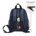 thumbnail image 5 of FORMRS School Backpack with Front Zippered Pocket 12" Student Travel Daypack, White Planet, 5 of 6