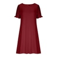 thumbnail image 5 of TaTaai Women's Glitter T-Shirt Dress with Short Sleeves, Flattering A-Line Silhouette, and Sparkly Party Style Gift, 5 of 6