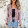 thumbnail image 6 of QQZ Regular Fit Open Front Sequin Cardigan For Women, Long Sleeve Lightweight Cardigan Sweaters For Women, Fall Outfits For Travel Business Casual Party Daily Wear, 6 of 9