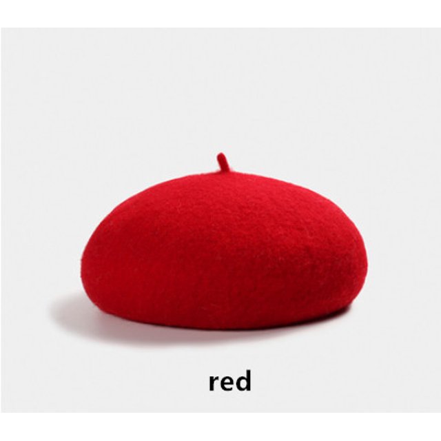 LinYooLi Bonnet en Laine Uni pour Femmes, Bonnet d'Hiver Chaud 17 Couleurs