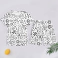 thumbnail image 2 of Boys Pajamas Christmas Diy Stylish Print Short Sleeve Crew Neck T-Shirt And Shorts 2 Piece Pjs for Boys Size 3-4 Years, 2 of 3