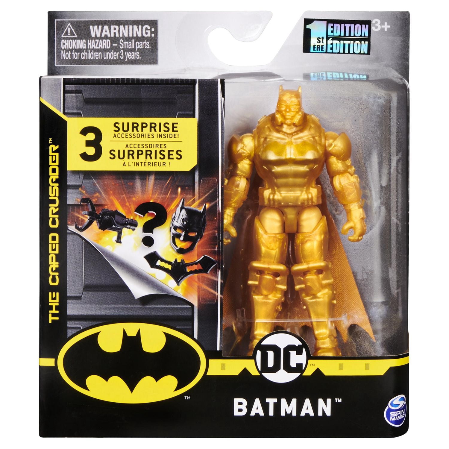Batman 4-inch Action Figure with 3 Mystery Accessories, Mission 4