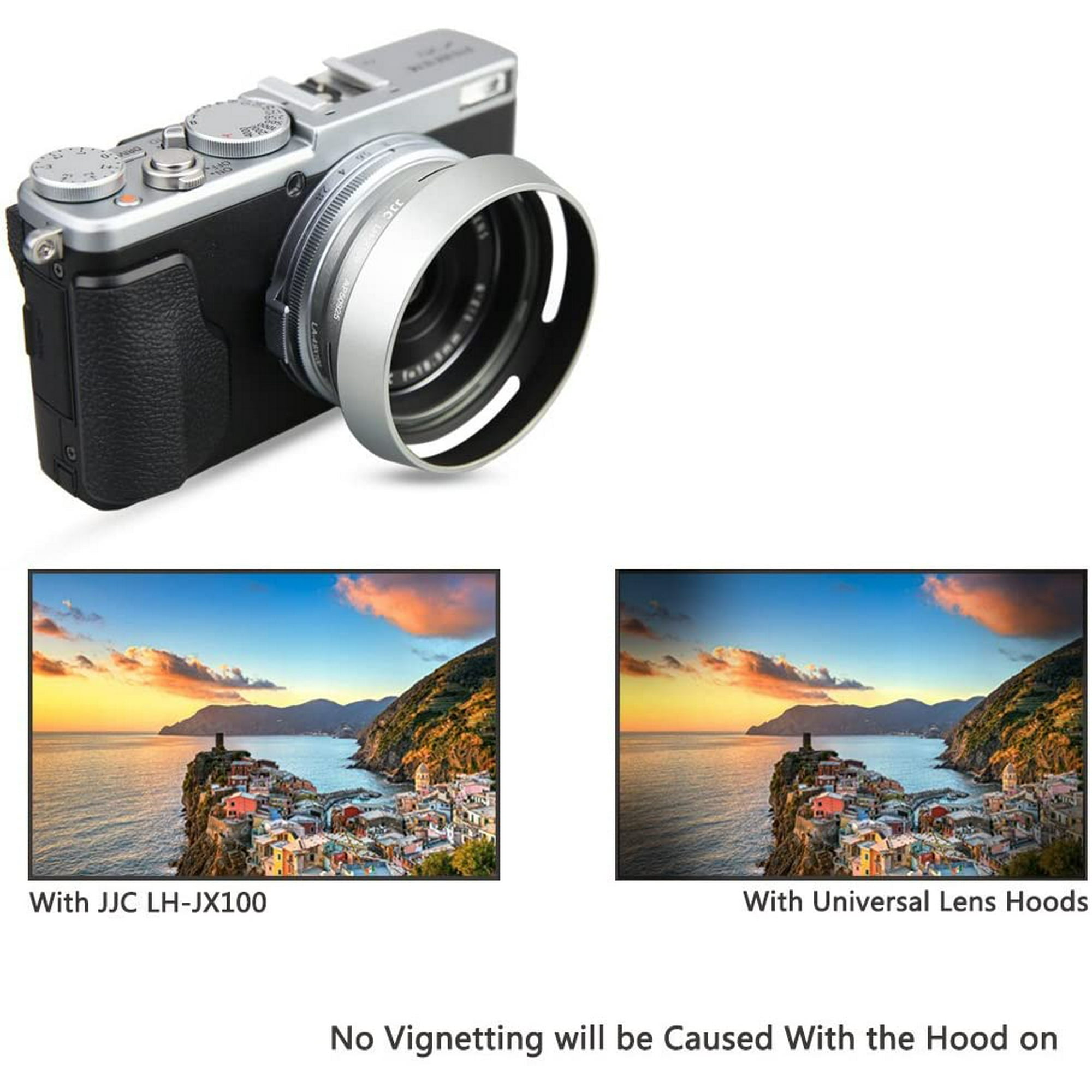Lens Hood Set JJC Lens Shade for Fuji Fujifilm X100V X100F X100S