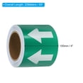 thumbnail image 2 of Unique Bargains Directional Flow Arrow Tape 4'x65', Adhesive Pipe Identification Marking Stickers, White on Green, 2 of 5