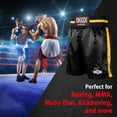 thumbnail image 2 of Ringside Pro-Style Boxing Trunks, Satin Shorts for Men and Women, Ideal for Boxing, MMA, Muay Thai, 2 of 7