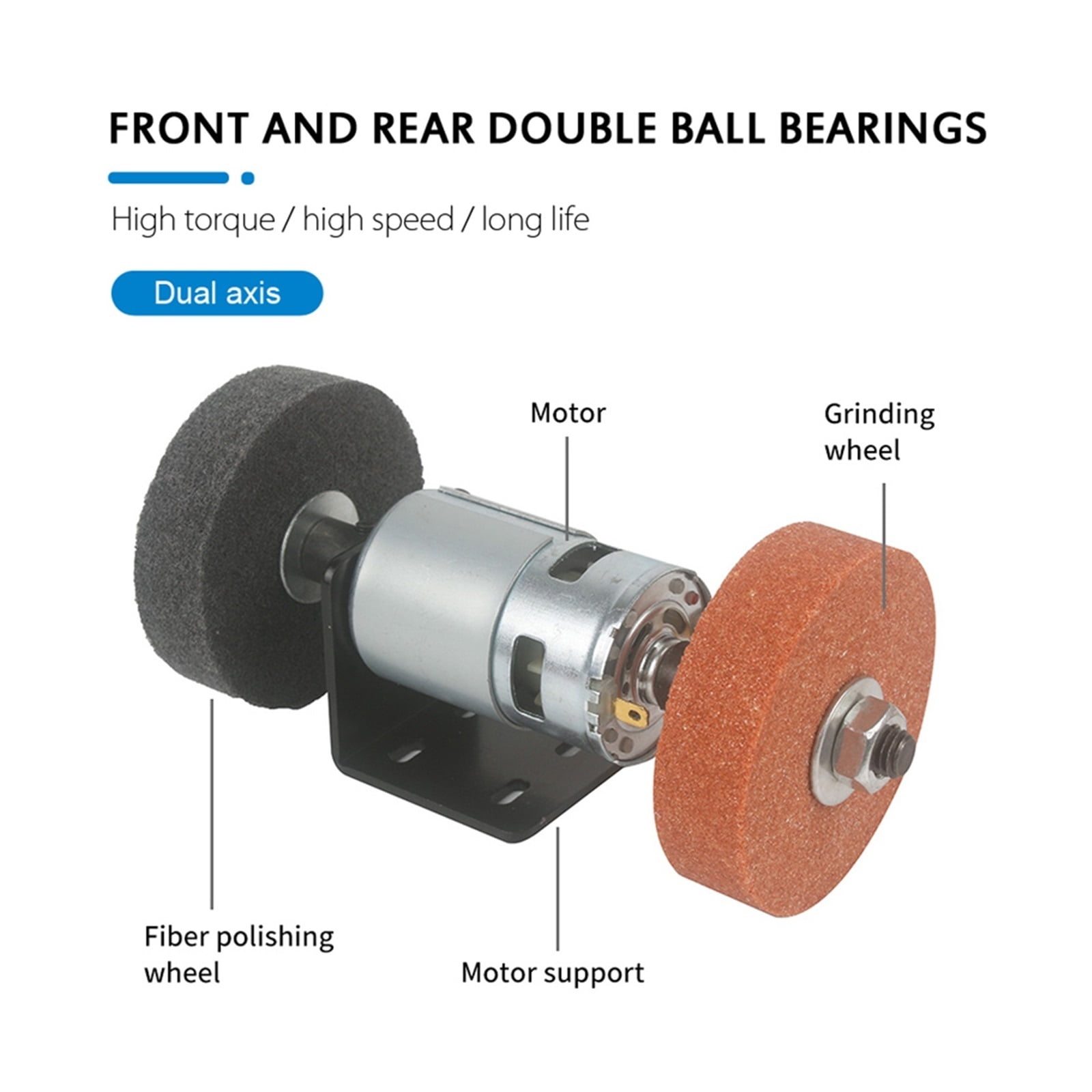 Grinding Wheel Machine Edge Sharpener Electric Emery Baneach Bench Grinder Polisher Diy Jade Jewelry Dental Bench Sanding Tools