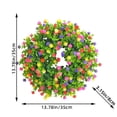 thumbnail image 1 of Esaierr Simulation Small Flower Decoration Garland Wreath Flower Door Hanging Purple Yellow Pink Floral Wreath, 1 of 5