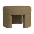 thumbnail image 4 of HomePop Sophia Round Upholstered Ottoman, Mocha Velvet, 4 of 10