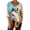J Multicolor, variant on Idoravan Womens Tops Dressy Casual 3/4 Sleeve Women's 3/4 Sleeve V-Neck Pullover Casual Loose-Fitting Printed Top D Multicolor Xl