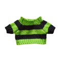 thumbnail image 4 of Suéter suelto para muñeca, coordinación práctica, flexibilidad y ropa de moda. Raya verde claro, 4 of 9