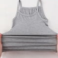 thumbnail image 5 of Yutk Girls Tank Tops Summer Girls Sweat-Absorbing Breathable Stretch Bottoming Camisole Top Gray, 5 of 5