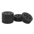 thumbnail image 3 of 4 Uds 1/10 neumáticos de rueda RC con aleta de cubo plásticos rueda plana RC de goma para piezas de mejora de coche negro YUNYI BRAND  Deportes, 3 of 8