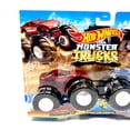 thumbnail image 3 of Hot Wheels Monster Trucks Cliff Starbird Monster Corvette VS Big Foot, 3 of 4