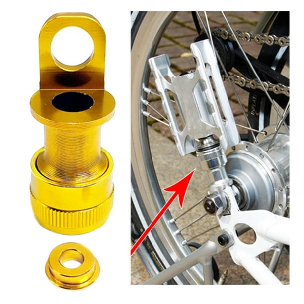 Pedal de Bicicleta Plegable Macarena Hebilla de Liberación Rápida dorado
