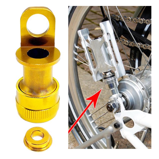 Hebilla de Pedal de bicicleta con soporte de Pedal de liberación rápida para, quitado colocado en el marco, cualquiera dorado Cola hebilla de liberación del pedal