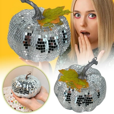 

Simulation Glass Pumpkin DISCO Halloween Festival Party Supplies Fall New Arrivals Fall Dining Room Decoration