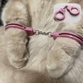thumbnail image 3 of Tingzi Cat Handcuffs Toy Cat Handcuffs Funny Cat Handcuffs Mini Cat Handcuff Mini Cat Handcuffs Cat Photography Props Stainless Steel Pet Toy Handcuffs Mini Pet Handcuff Suitable for Most Pets, 3 of 6
