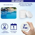 50lbs Stabilized Chlorine Tablets for Swimming Pools and Spas Individually Wrapped Slow