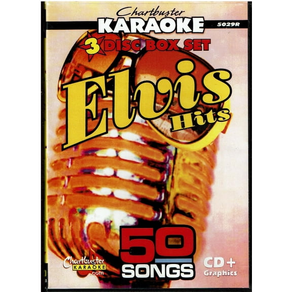 Chartbusters Karaoke Hits Of Elvis Presley  50 Songs 3 Disc Sets
