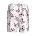 thumbnail image 5 of Easygdp Pink Butterflies (2) Men's Short Pajama Pants, Sleep Shorts, Household Pants, Casual Pants with Pockets - 4X-Large, 5 of 9