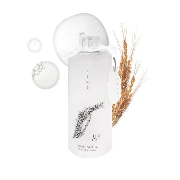 House of Dohwa Tónico suave de salvado de arroz coreano para rostro (tono rejuvenecedor e hidratante) - Hidratante vegano con ácido hialurónico - Extracto de salvado de arroz (6.76 fl oz)