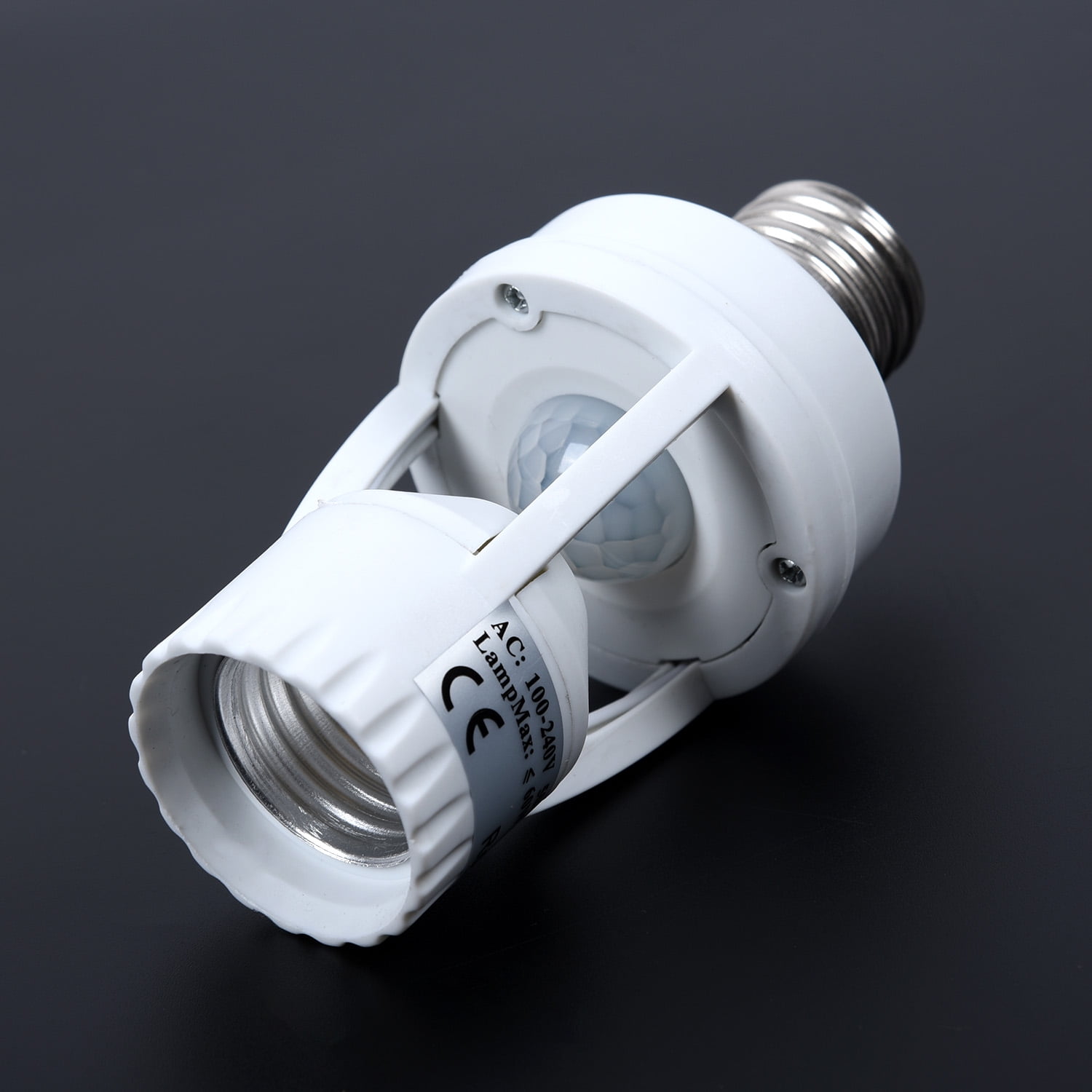 E27 PIR Induction Motion Sensor Lamp Holder Light Bulb Socket Switch