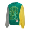 thumbnail image 2 of Unisex Mitchell & Ness-Kelly Green Boston Celtics Hardwood Classics Split 3 Pullover Sweatshirt, 2 of 6